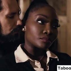 Ebony hot girl fucking custumer